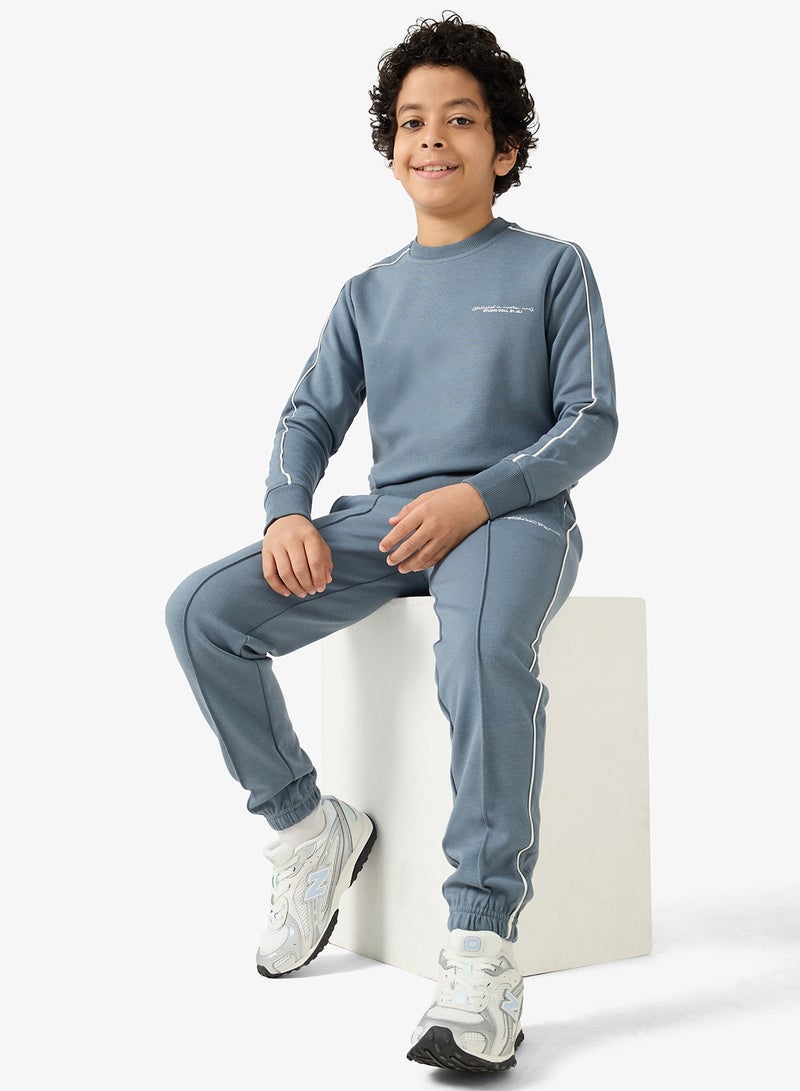 Jack & Jones Junior Kids Jpstkane Rikkie Piping Sweatpants - Image 2